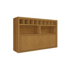 Armário Aéreo P/ Cozinha Baronesa 1 Porta C/ Adega 120cm Freijó - Nesher