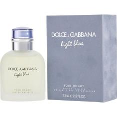 Perfume Masculino D & G Light Blue Dolce & Gabbana Eau De Toilette Spray 75 Ml