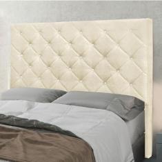 Cabeceira Cama Box Casal 140 cm Tania Linho S04 - D'Rossi, Perola