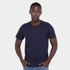 Camiseta Hering Slim Básica Masculina, Marinho, P