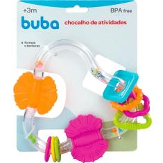 Chocalho de Atividades Formas e Texturas Buba BABY Mordedor Buba