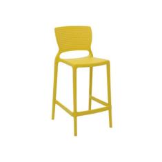 Cadeira Plastica Monobloco Safira Amarela Bar E Residencia Tramontina