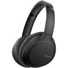 Headphone Sony WH-CH710N Preto sem fio Bluetooth com Noise Cancelling e microfone, Grande