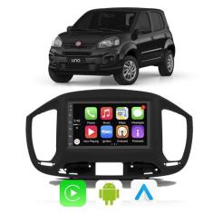 Kit Multimidia Uno 2015 2016 2017 2018 2019 2020 7" CarPlay Android Au