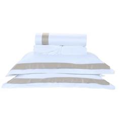 Jogo Lençol King Laisa 4Pçs 400 Fios 100% Algodão Egípcio - Doce Lar E