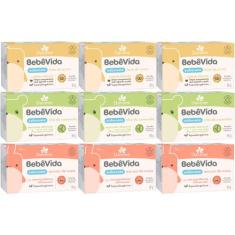 9 Sabonete Vegetal Camomila Arroz Aveia 90G Bebe Vida - Davene