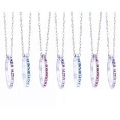 Colares Eternas Amigas Amizade Folheado A Prata - 7 Pçs - Milena Folhe