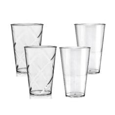 Kit 2 Copos Twister 700Ml E 2 Copos Big Drink 550Ml Acrílico - Krystal