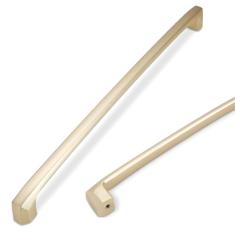 COTYKILEY Pacote com 6 puxadores de armário de cozinha de latão escovado de 254 mm puxadores de armário dourados puxadores de porta de armário de cozinha ferragens de armário puxadores de gaveta