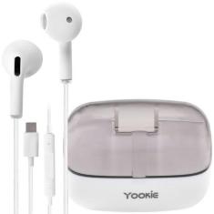 Fone de Ouvido Yookie XP206 com Microfone e Cabo de 1.2 Metros - Branc