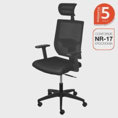 Cadeira de Escritório Presidente com NR17 Atenas Alta