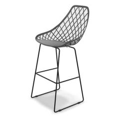 Banqueta Kaila Konkret e Preta - Mobly