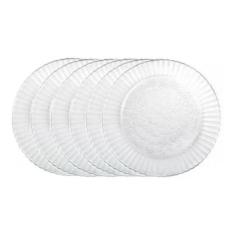 Jogo De Pratos De Vidro Fundo Duralex Primavera - 6 Peças