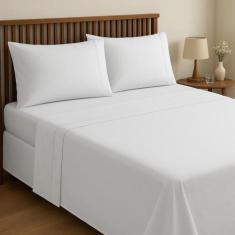 Jogo De Lençol Casal 600 Fios Egipcíos 100% Algodão 04 Peças - Forte L