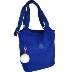 Bolsa Tactel Transversal e Ombro 9323 - ELLO COMERCIO, Azul