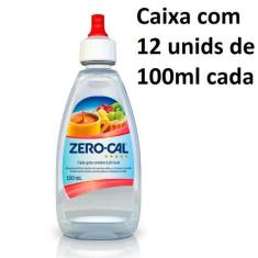 Adoçante Zero Cal Sacarina - Caixa C/12 Frascos De 100ml Cada
