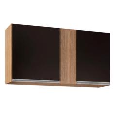 Armário Aéreo de Cozinha Lavanderia 02 Portas Agata 100 cm - D`Rossi