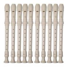 Flauta Doce Yamaha Yrs24 B Barroca Kit com 10 und