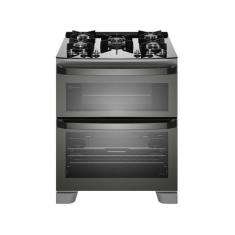 Fogão 5 Bocas Electrolux Cinza Duplo Forno com Timer FE5AD, Cinza, 220
