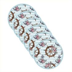 Sousplat Nautico 2 - NSW, 6 Peças, Sem base