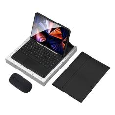 BDNET, Capa+ Teclado Touchpad+ Mouse Bluetooth Para iPad 7/8/9 10.2