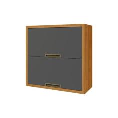 Armário Aéreo p/ Cozinha Imperatriz c/ 2 Portas Basculante 80cm Freijo