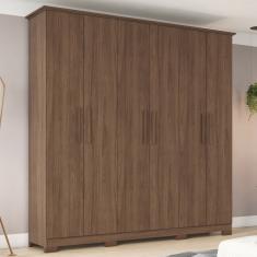 Guarda Roupas Casal 6 Portas 3 Gavetas Colver Castanho Hp