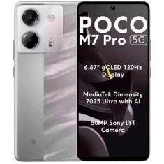 Smartphone Xiaomi Poco M7 Pro 5g SILVER 256gb 8gb Ram Dual Sim Tela 6.