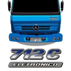 Emblema Do Capô 712c Eletrônico Mercedes Adesivo Caminhão - SPORTINOX,