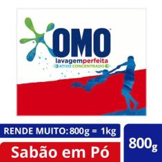 Kit Sabão em Pó OMO Lavagem Perfeita 2 unidades com 800g, 800g, 1