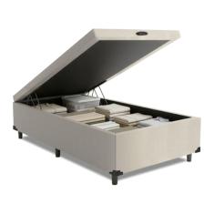Cama Box com Baú 0,96m com 41cm de Altura Prince Branco