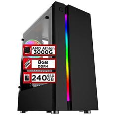 PC Gamer PlayNow AMD Athlon 3000G 8GB DDR4 2666MHZ (Placa de vídeo Radeon VEGA 3) SSD 240GB 500W Skill