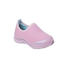Tênis Infantil Feminino Ortopé Dna Flex Calce Fácil Básico Rosa
