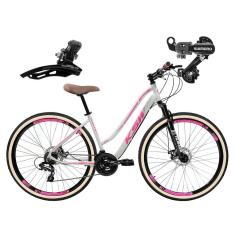 Bicicleta Feminina 29 KSW Sunny 21V Relação Shimano e Trava