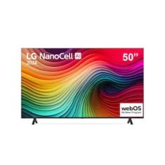 Smart TV 4K 50" LG NanoCell 50NANO80T com Processador a5 Ger7 AI, Hub de Esportes, Alexa/Chromecast integrado, webOS 24 e Controle Smart Magic