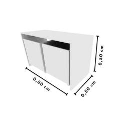 Mesa Organizadora De Brinquedos Quarto Infantil Com 2 Baús - Monta Lar