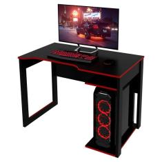 Mesa Gamer Me4161 Preto Vermelho Tecnomobili