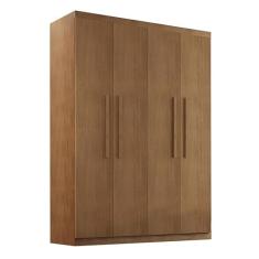 guarda-roupa casal malibu 4 pt 2 gv imbuia - Marrom