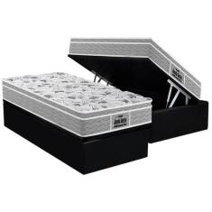 Cama Box Baú Solteiro: Colchão Espuma Probel D45 / EP Guarda Costas Pr