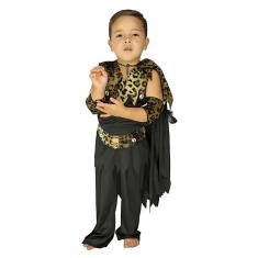 Fantasia Halloween Infantil Bruxinho Com Acessórios Tamanho Gg