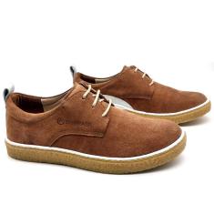 Tênis Masculino Couro Dia a Dia Casual Leve Conforto-Masculino