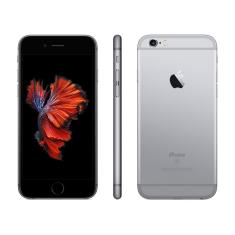 iPhone 6s Apple com 3D Touch, iOS 13, Sensor Touch ID, Câmera iSight 12MP, Wi-Fi, 4G, GPS, Bluetooth e NFC, 32GB, Cinza Espacial, Tela 4,7"