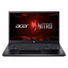 Notebook Acer Nitro V15 ANV15-51-58AZ 13ª Geração Intel Core i5-13420H, 8GB RAM, 512GB SSD, NVIDIA RTX 3050, 15.6" FHD LED IPS 144Hz, Windows 11, Preto, Retroiluminado