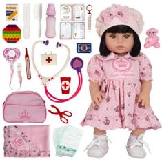 Boneca Bebe Infantil Barbie Reborn 52 cm Realista Grande - Cegonha Reb
