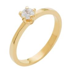 Anel de Ouro 18k Solitário com diamante Dream - Meu Anel, 18
