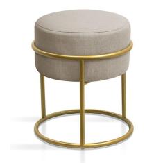 banqueta decorativa estilosa para recepção design industrial argola co