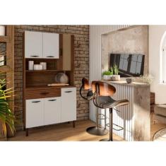 Armário de Cozinha Kit 6 Portas 1 Gaveta Golden Kits Paraná - Kit's Pa