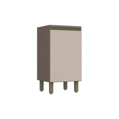 Balcão De Cozinha Modulado Connect C/ 1 Porta S/ Tampo Duna/cristal - Henn