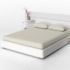 Lençol Acácia Queen Liso Avulso com Elástico 01 Peça Palha - Lux Enxov