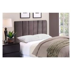 Cabeceira de cama box milão casal 1,60 suede marrom